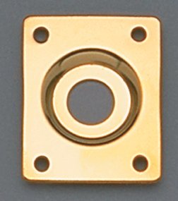 Allparts AP0637-002 RECTANGULAR JACK PLATE GOLD