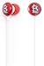 iHip MLF10169STL MLB St. Louis Cardinals Printed Ear Buds, Red/Yellow