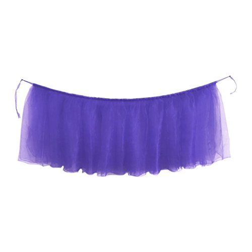 certainPL Table Cloth, Accordion Pleat Polyester Table Skirt for Birthday Wedding Festive Party Decor (K)