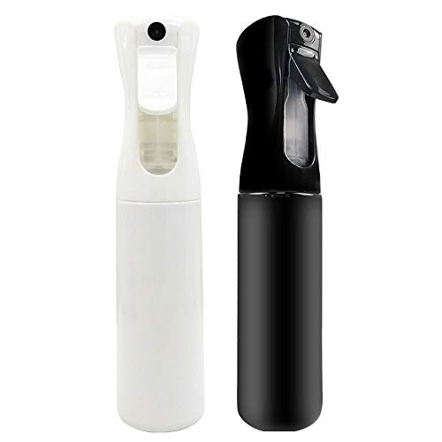 Hair Spray Bottle Empty Plastic Continuous Pressurized,2 Pack 10oz