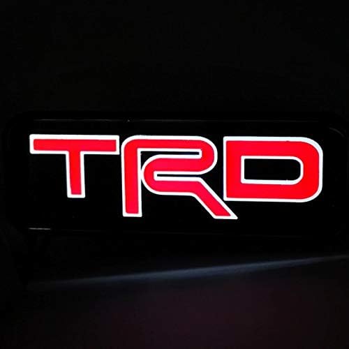 Amazon Trd 光るledロゴグリルエンブレム Trdのロゴがledで光るエンブレム Toyota車のグリルエンブレムに 取付簡単で目立度no1trd Ledエンブレム エンブレム 車 バイク