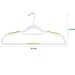 Vremi Clothes Hangers 20 Pack - Non Slip Durable Slim Plastic Hanger Set with Velvet Texture, Strips and Metal Hooks - Gray and Multi Color