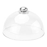 HEMOTON Transparent Cloche Dome Cover Plastic Food