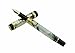 Lanxivi Jinhao Century Fashion White Color Black Line Celluloid Fountain Pen 18kgp Medium Nib with Pen Pouch