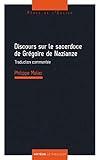 Discours sur le sacerdoce de Grégoire de Nazianze: traduction commentée (ART.CHRISTIANI.) (French Edition) by