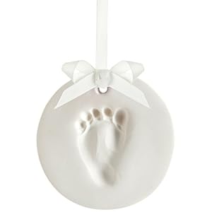 Tiny Ideas Baby Handprint or Footprint DIY Keepsake Ornament Kit, Nursery Décor, Creative Baby Gift, Addition to Baby…