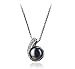 Black 7-8mm AA Quality Freshwater 925 Sterling Silver Cultured Pearl Pendant