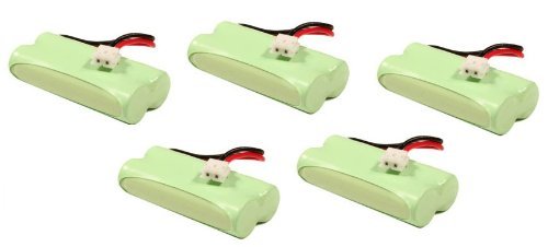 5 Pack - Gator Crunch Battery For VTech Cordless Phones (6010, 6030, 6031, 6032, 6041, 6042, 6043, 6044, 6051, 6052, 6053, 6110, 6111, 6113, 6121, 6122, 6201, 6204, 6205, 6209, 6211, 6215, 6219, 6221, 6222, 6225, 6226, 6228, 6229, 6245, 6301, 6321, 6322, 8300, 8301)