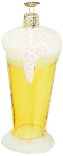 Old world christmas glass of beer glass blown ornament
