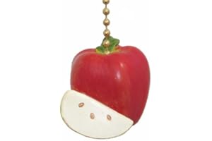 CLEMENTINE DESIGNS Red Delicious Apple Ceiling Chain Fan Pull