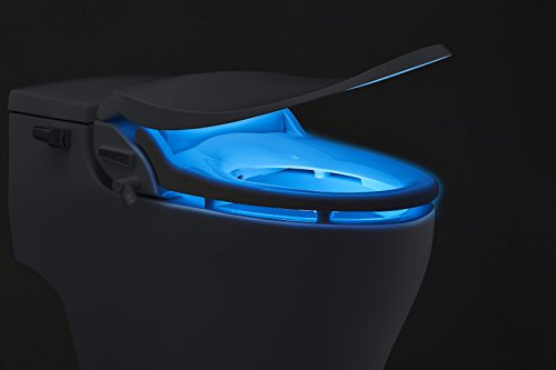 Bio Bidet Slim TWO Bidet Smart Toilet Seat in Elongated White with Stainless Steel Self-Cleaning Nozzle, Nightlight, Turbo Wash, Oscillating, and Fusion Warm Water Technology with Wireless Remote
