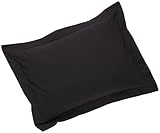 Crescent Tailored Comfy Easy Care Pillow Sham Standard (Black)