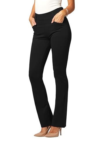 Conceited Premium Women's Stretch Dress Pants - Wear to Work - Ponte  Treggings - Bootcut - Midnight Black - DP-Boot-Full-Black-2X in Kuwait |  Whizz Wear to Work