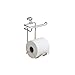 iDesign Classico Steel Toilet Paper Holder for Bathroom Storage, Over the Tank Toilet Tissue Organizer, Chrome
