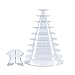 Clear Plastic Macaron Tower 10 Tier Display Round Cake Stands