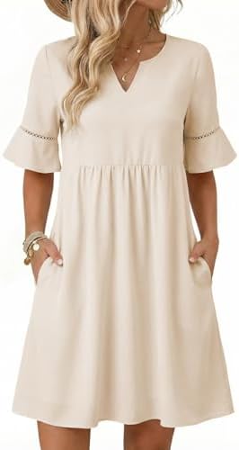 amazon plus size linen dresses Plus Size Loose Cotton Lined Midi Dress With Sleeves... From Angelschool, Rs.2,603.78 In Bulk