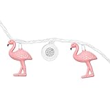 Innovative Technology BRT-100-WFF-20 Bright Tunes Decorative String Lights with Bluetooth Speakers Pink Flamingo LED Lights Black Cord