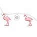 Innovative Technology BRT-100-WFF-20 Bright Tunes Decorative String Lights with Bluetooth Speakers Pink Flamingo LED Lights Black Cord