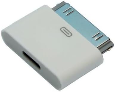 [iCablezTM USA] White Lightning 8 Pin Female to 30 Pin Male Adapter for Iphone 4s 3 Ipod Touch 4 Ipad 1 8pin , works with docking stations,ihome bose and more
