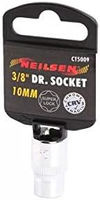 NEILSEN 3/8 Drive 10MM Socket CT5009 Chrome VANDIUM - Super Lock