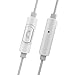 Brainwavz Delta Silver Bass Earbuds with Microphone & Remote for Apple iPhone & Android Phones