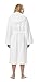 Arus Womens Hooded Classic Turkish Cotton Bath Robe White, Small-Medium