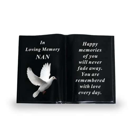 David Fischhoff Graveside Memorial Black Book with Dove - Nan