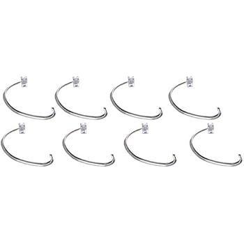 Holiday Joy - 8 Christmas Safety Grip Stocking Holders - Hang Stockings Without Damage!