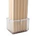 Chair Leg Caps, WarmHut 16pcs Transparent Clear Silicone Table Furniture Leg Feet Tips Covers Wood Floor Protectors, Felt Pads, Prevent Scratches, (Rectangle)