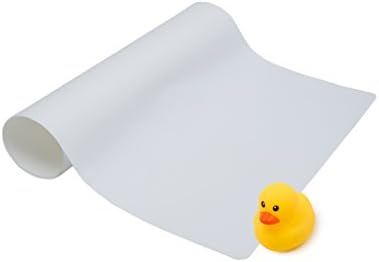 Adhesive Universal Bath Mat for Tub and Shower | Non-Slip/Anti-Slip, Mold and Mildew Resistant, Non-Toxic PVC | Small Clear