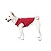 Gooby Fleece Vest Dog Sweater - Red, Small - Warm Pullover Fleece Dog Jacket with O-Ring Leash for Small to Medium Dogs