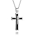 blackbox Jewelry Cross Necklace for Men & Women with Large Pendant and 24 Inch Curb Chain
