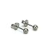 3mm, 4mm, 5mm and 6mm Pure Titanium Ball Post Stud Earrings for Sensitive Ears in Multiple Colors