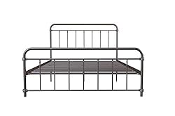 DHP Winston Metal Platform Bed with Rustic Design