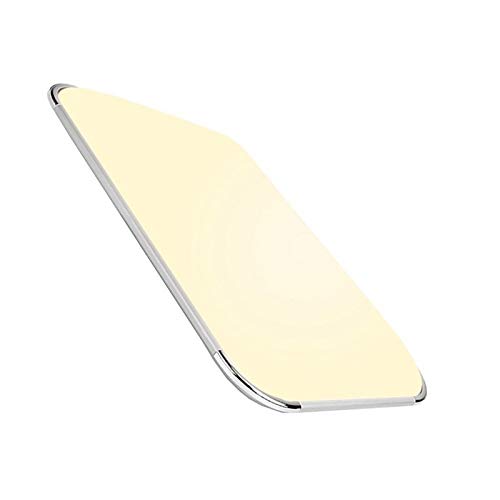 wolketon 48W LED lámpara de Techo Moderna luz de Techo Resistente al Agua Cuadrado Delgada 3840lm Blanco cálido para baño Dormitorio Cocina Sala de Estar Comedor Balcón Pasillo