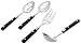 Ginkgo International Le Prix 4-Piece Stainless Steel Hostess Serving Set, Black
