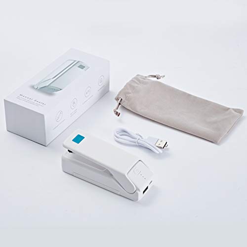 Mini Portable Bag Sealer, Handheld Three gear adjustment vacuum sealer machine for Food,suitable for Chip Bags, Plastic Food Storage Bags, Snack & Cereal Bags (Black)