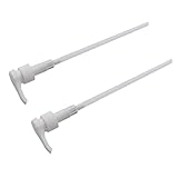 Rugjut Plastic Hair Pump Liter Pressure Nozzle Shampoo Conditioner For Kerastase L'Oreal, Set of 2