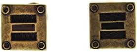 Eddie Borgo Mens Amp Antique Tone 2PC One-Piece Cufflinks O/S