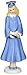 Enesco Growing Up Girls “Blonde Graduate” Porcelain Figurine, 6.25”, Blue, White