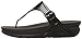 FitFlop Women's Superjelly Rubber Flip Flops Jelly Sandal, All Black, 9 M US