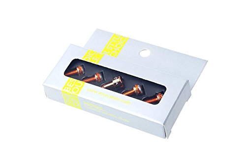 MOWA Road Mtb Mountain Bicycle Bike Water Bottle Holder Cage Bolts Screws with Headset Star Nut Bolt (Orange)