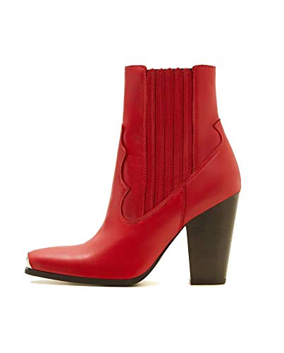 Mango Women Leather cowboy ankle boots 33043832 (36 EU | 6 US | 3 UK)