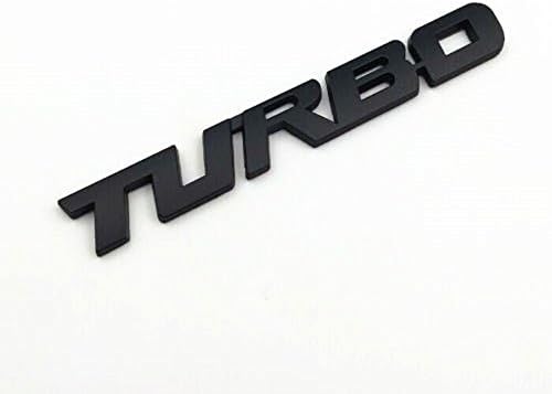 Packs Auto 3D Metal Emblem Badge Sticker Decal for Car, Trucks, Suv, Motorcycle, ATV Logo (Turbo Chrome)