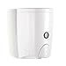 HOMEPLUZ Simply White Manual Wall Soap Dispenser 20 oz (580ml) - Durable Rust Resistant ABS Plastic Casing - Wall Mounted for Kitchen, Bathroom, Home Office, Hotel, Commercial Buildings