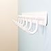 WEBI Coat Hook White Iron Hanger Rack for Dog Pet Leash, Hats, Keys, Bath Towels, Robe, Clothes with 6 Hooks,Wall Mount Closet Clothing Bathroom Garage Home Organization Storage, Decorative Gift