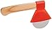 DCI Ax Pizza Cutter, Stainless Steel Cutting Blade, Wood Handle, Red