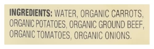 EARTHS BEST ORGANIC VEGETABLE BEEF MEDLEY BABY FOOD PUREE, 4 OZ