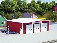 Pikestuff HO Fire Station Kit (Red)