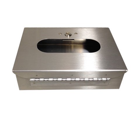 Sanitary Napkin Disposal Bag and Dispenser Starter Set, Box Format (Stainless Steel)